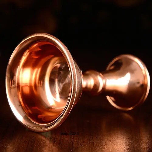 1PC Tibetan Buddhist Offering Water Bowl Divine Focus Ritual Vessel Red Copper