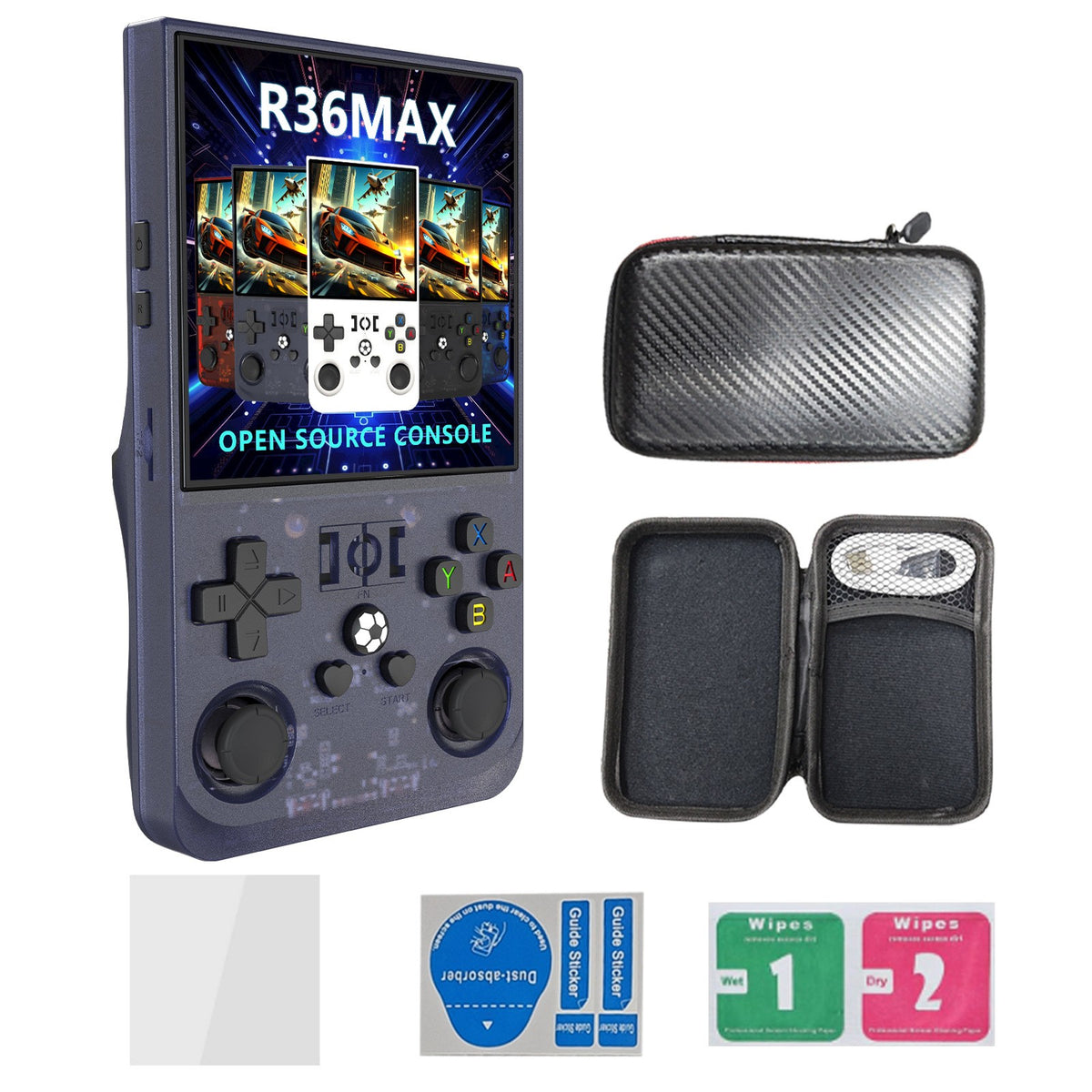 R36max 4 Inch Super Screen Open Source Handheld Game Console Linu 15000+Games