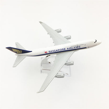 16cm 747Singapore Airlines For Boeing747 Civil Airliner 1/400 Aircraft Model