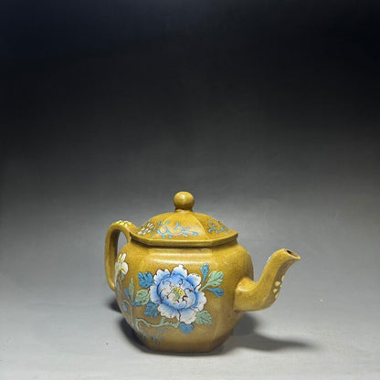 Chinese Yixing Zisha Clay Handmade Exquisite Teapot（六方宫灯 底款：浙甯玉成窑）