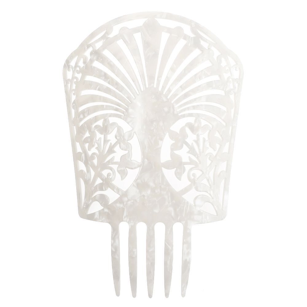 Women Headdress Hair Combs Clips Colorful Acetate Flamenco Accessories 19.5x27cm