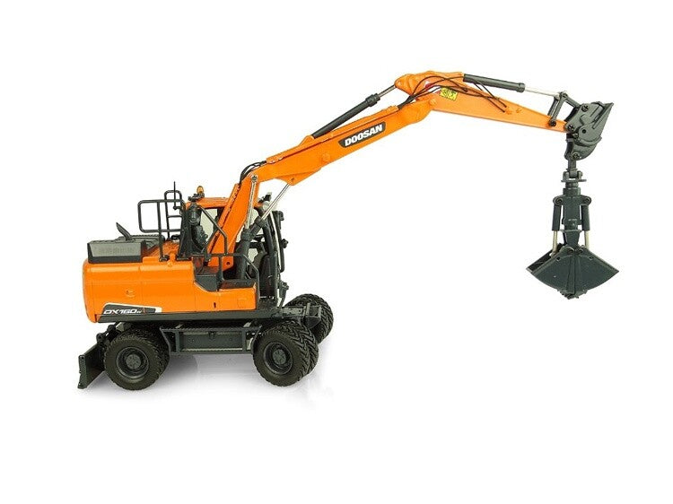 1:50 DOOSAN DX160W Wheeled Excavator Contruction Machine Equipment Diecast Model