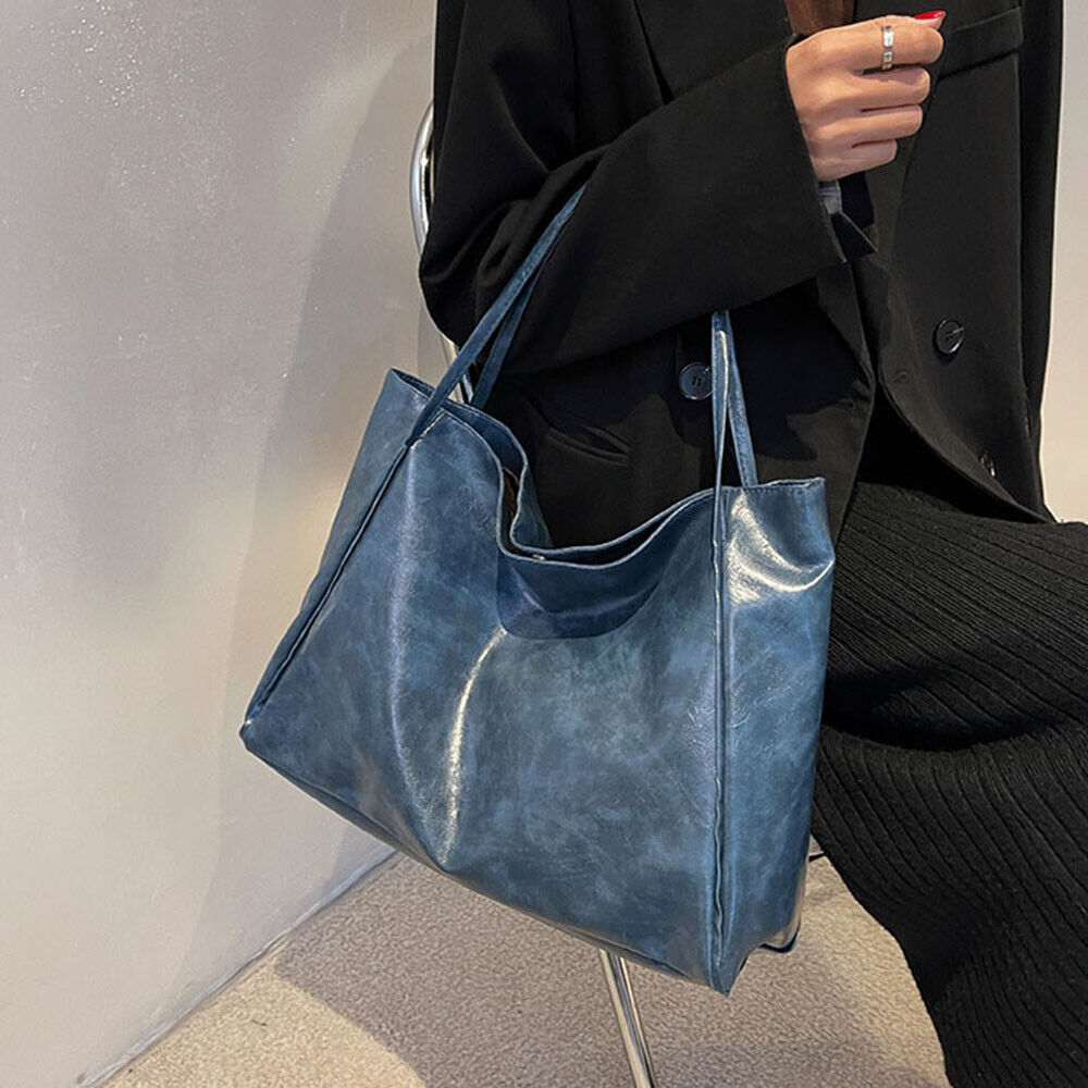 Tote Bag Bucket Bag Messenger Bag PU Leather Underarm Handbags Portable Casual