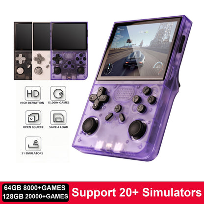 2026 New Upgraded R40S PRO Retro Handheld Game Console, 128GB Mini Video Game