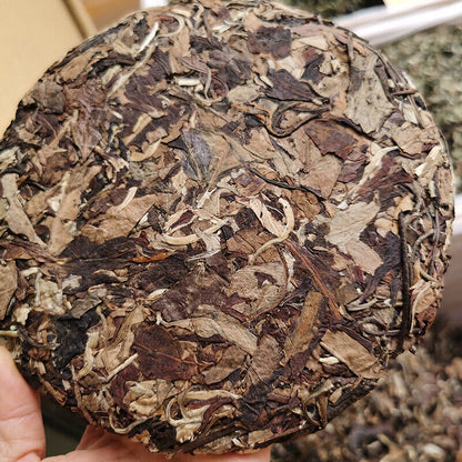 Old White Tea Tea Cake Organic 357g Yunnan White Tea Hand made Graphite Pressed