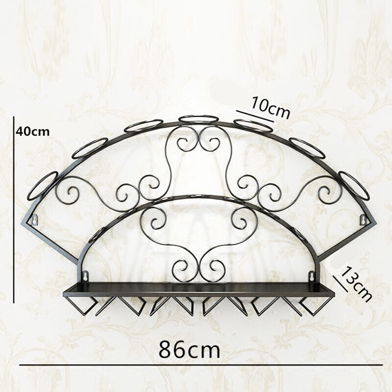 Wine Holder Rack Bottle Wine Bottle Display Rack Glassware Storage Shelf Whiskey