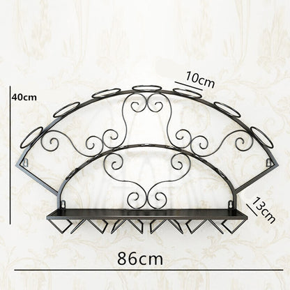 Wine Holder Rack Bottle Wine Bottle Display Rack Glassware Storage Shelf Whiskey