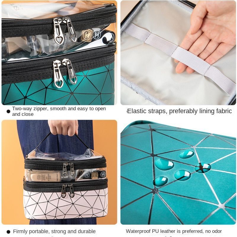 Multifunction Travel Clear Makeup 1PC Cosmetic Bag Toiletries Waterproof Storage