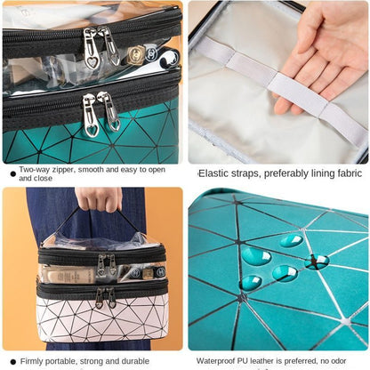 Multifunction Travel Clear Makeup 1PC Cosmetic Bag Toiletries Waterproof Storage