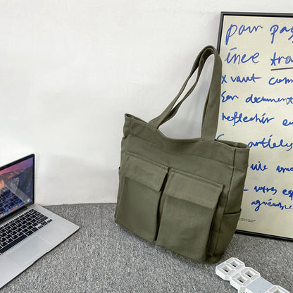 Travel Bag Handbags Casual Canvas Shoulder Bag Large Capacity Portable Cool