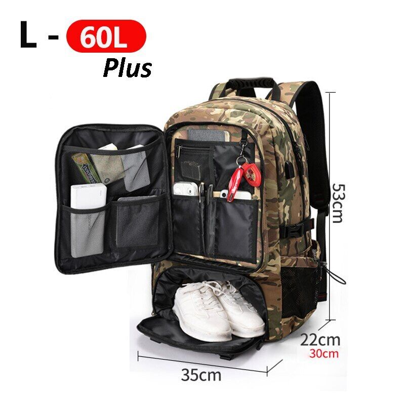 Men's Backpack Climbing Travel Sports Camping Hiking Backpack School Bag Pack