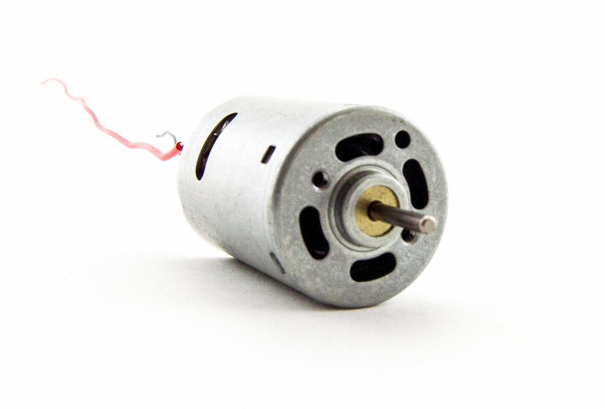 High Torque 9V DC Motor with Wire Leads Attached (1.48" Length x 1.08" Diameter)