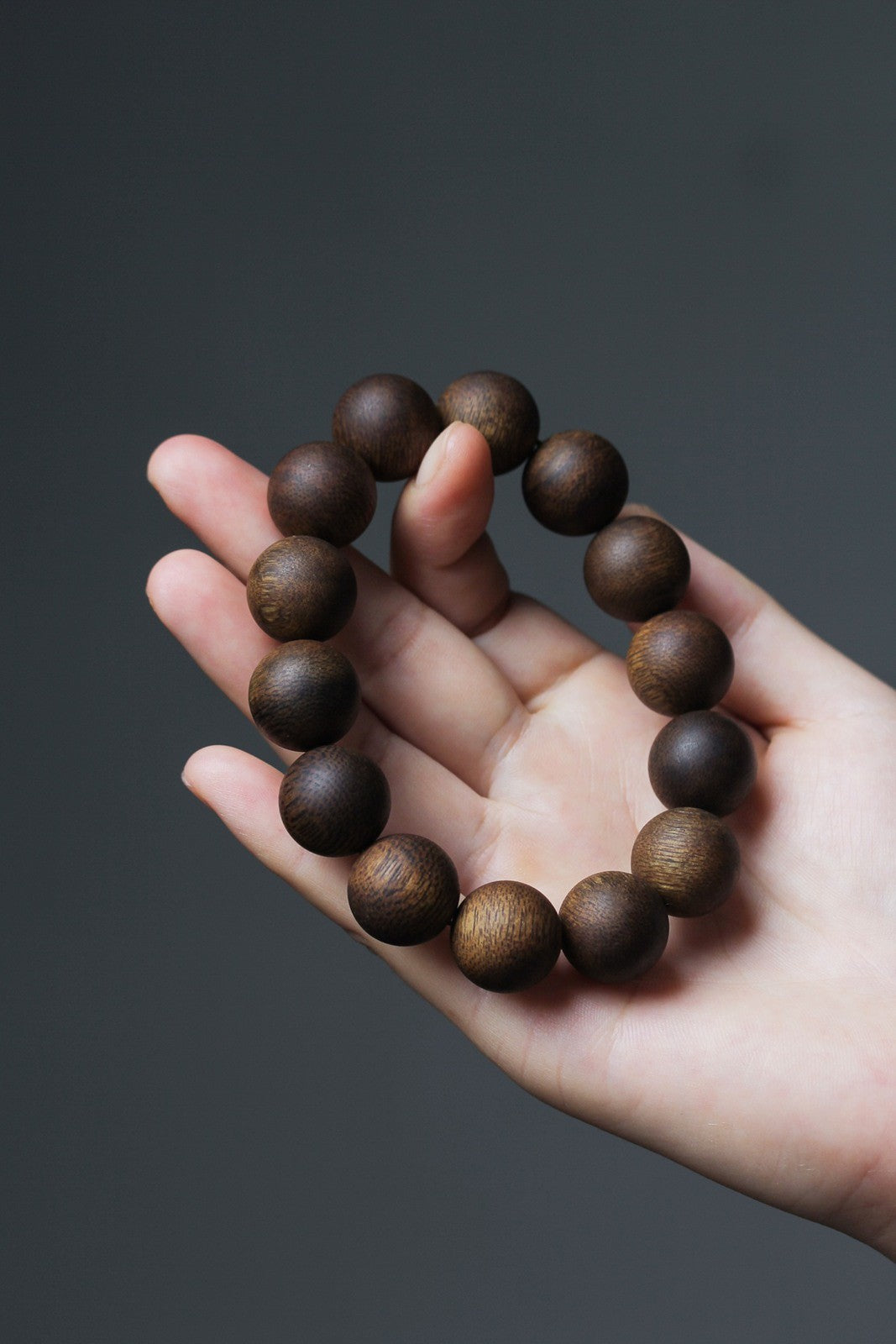 16mm Chinese Natural Eaglewood Handmade Exquisite Bracelets 30623