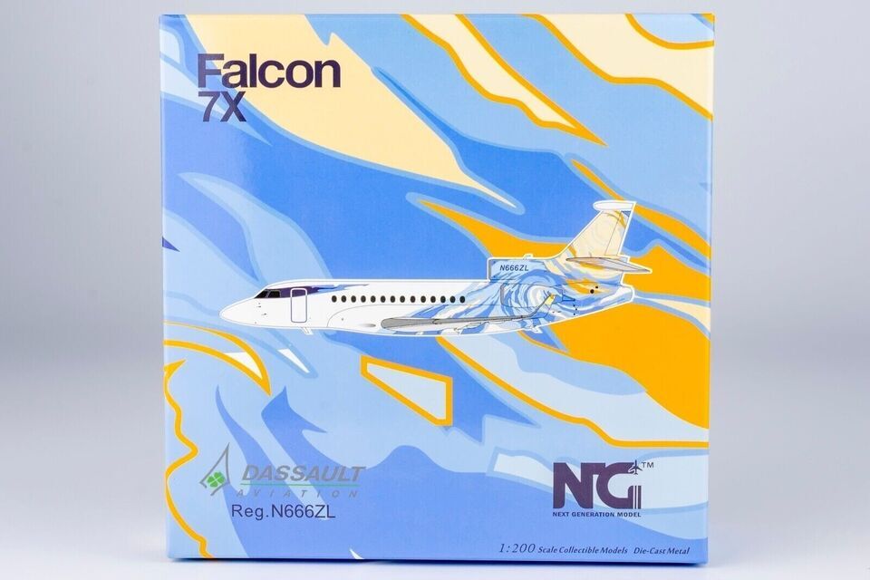 1:200 NG Model Dassault Falcon 7X Passenger Airplane Diecast Aircraft Model