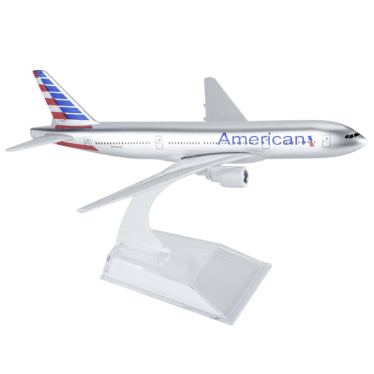 16cm American B777 Aircraft Model Plane 1:400 Alloy Model With Display Stand