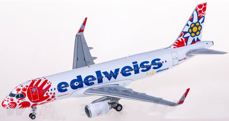 1:200 JC Wings Edelweis AIRBUS A320 Passenger Airplane Diecast Aircraft Model