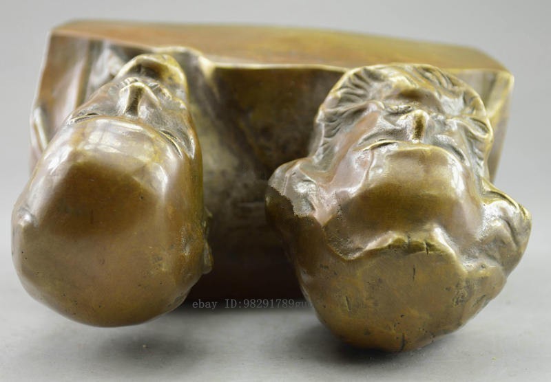 Great Communist Marx and Lenin Bust Bronze Statue Handcarved Figures Statues