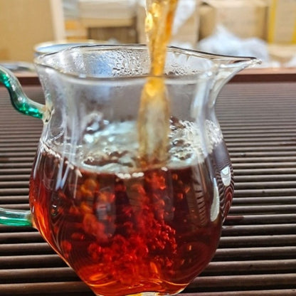 100g Authentic Yunnan 2017 Brown Mountain Old Tree Ripe Pu'er Tea Mini Tea Cake