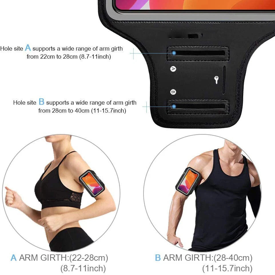 Waterproof Armband Case Sports Running Exercise Arm Band Phone Holder KeyBag Lot