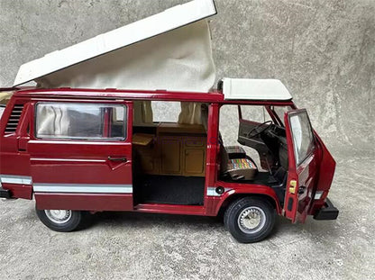 for Schuco for T3a for WESTFALIA Camper rot Bus red 1:18 Car Pre-built Model