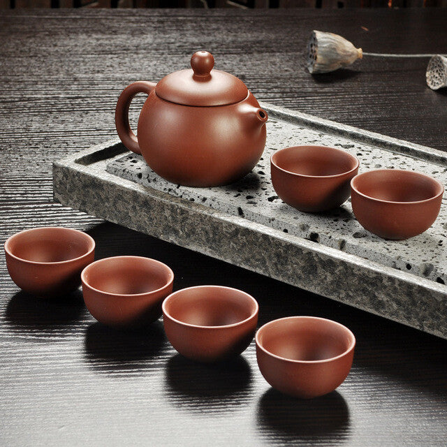 Handmade Drinkware China Kung Fu Purple Sand Teapot Tea Set Ceramic Teapot Cup