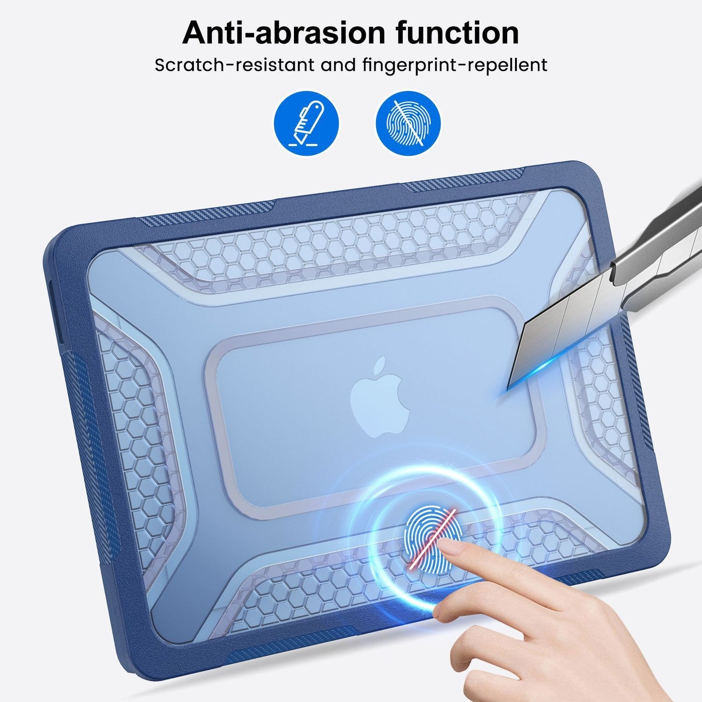 New Heavy Duty Hard Case Full Cover for Mac Book Air 13.6 2022/2024 /2025/2026