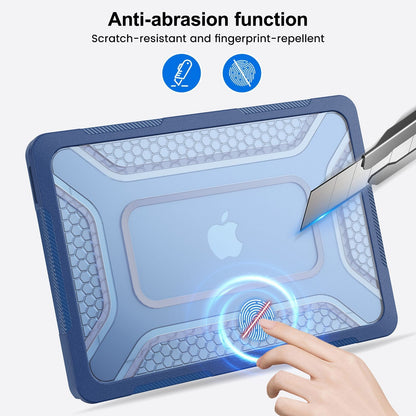 New Heavy Duty Hard Case Full Cover for Mac Book Air 13.6 2022/2024 /2025/2026