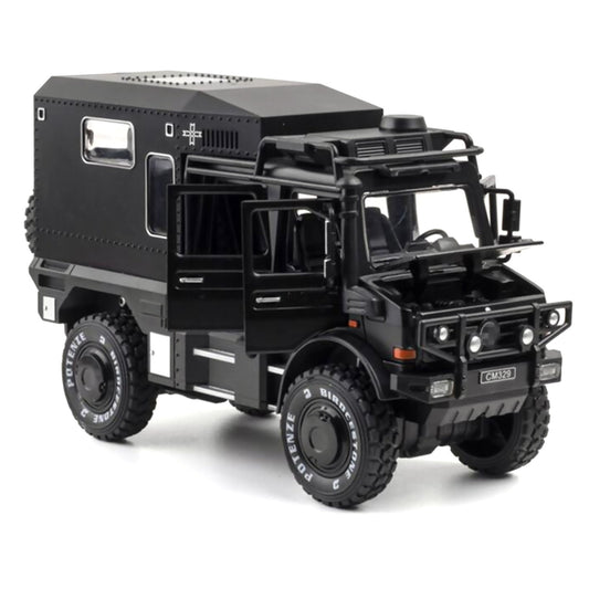 1/28 Black Pull-Back Model Toy Car Vehicle With Sound&Light Effect Boys Gifts E