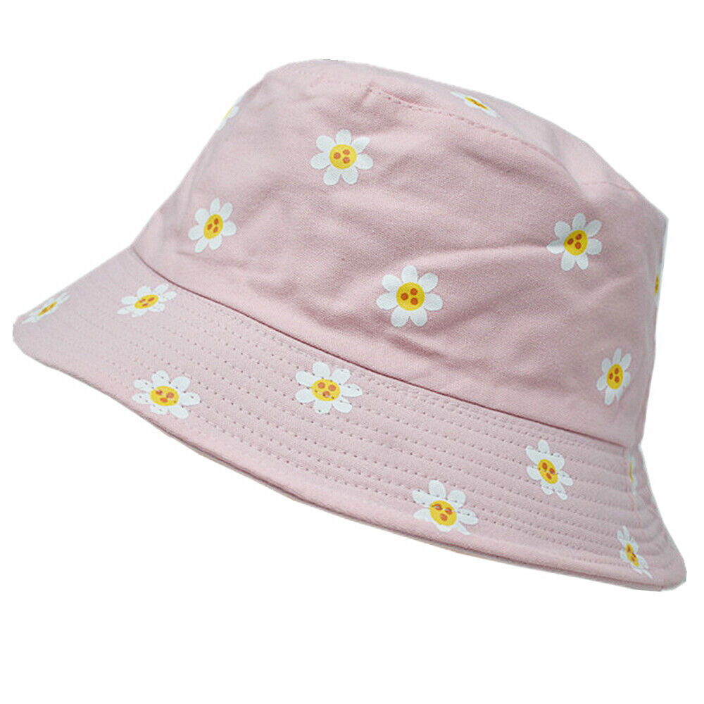 Unisex 100% Cotton Bucket Hat Boonie Hunting Fishing Outdoor Reversible Cap
