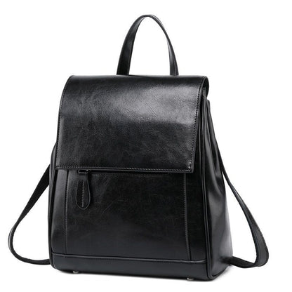 Genuine Leather Backpack Crossbody Messenger Shoulder Bags Travel 23*11*27 CM