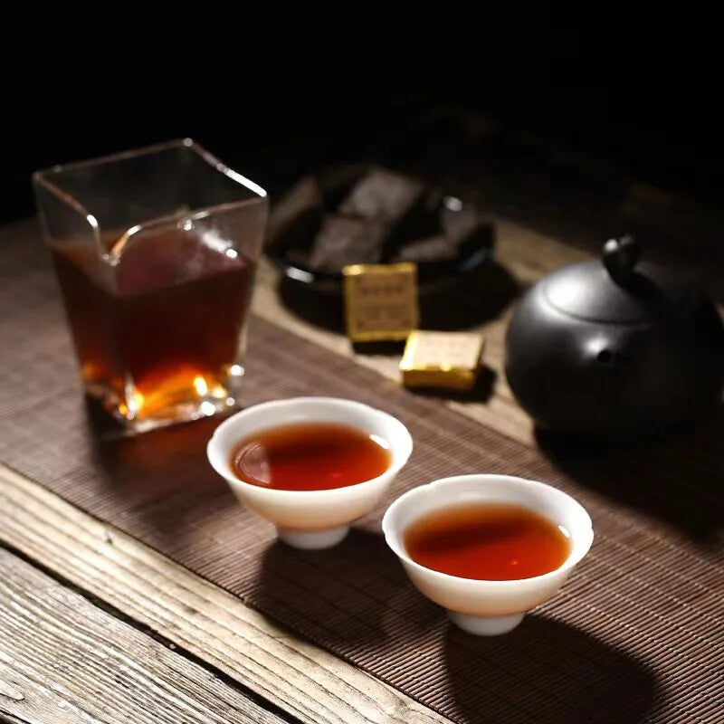 Aged Pu'er Ripe Tea Small Gold Brick 500g Mini Tuocha Original High Fragrance