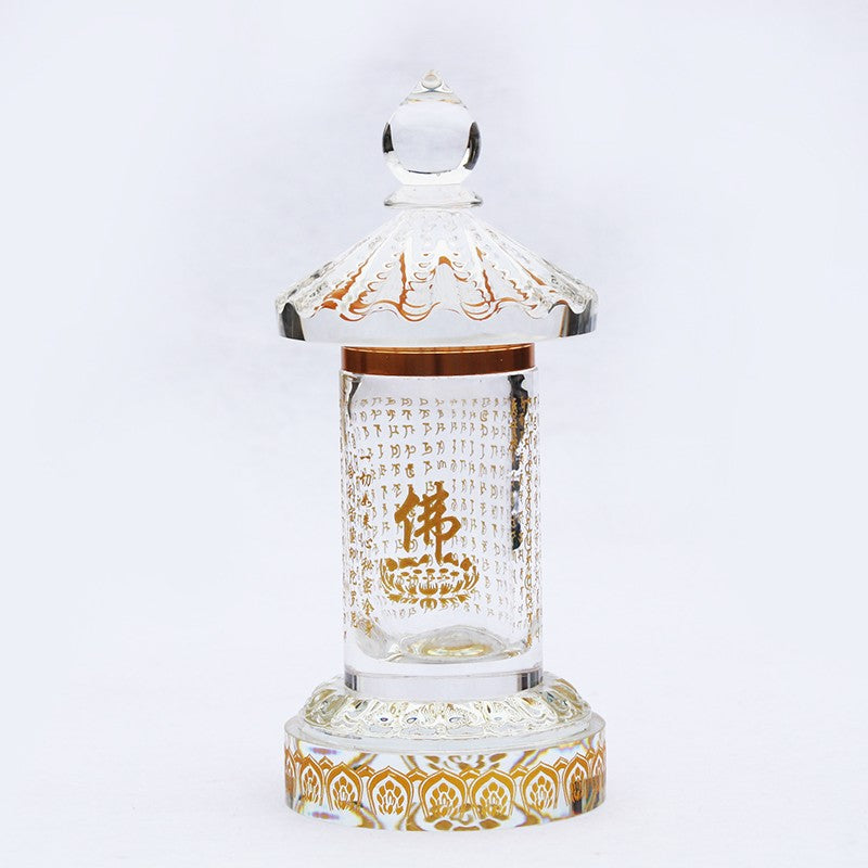 New Stupa Bodhi Large Sealed Crystal Stupa Buddhist Reliquary Pagoda Home Decor