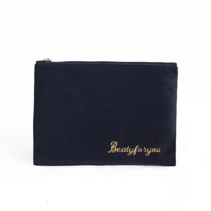 Cosmetic Bag Soft Velvet Make Up Storage Toiletry Package Travel Organizer Pouch