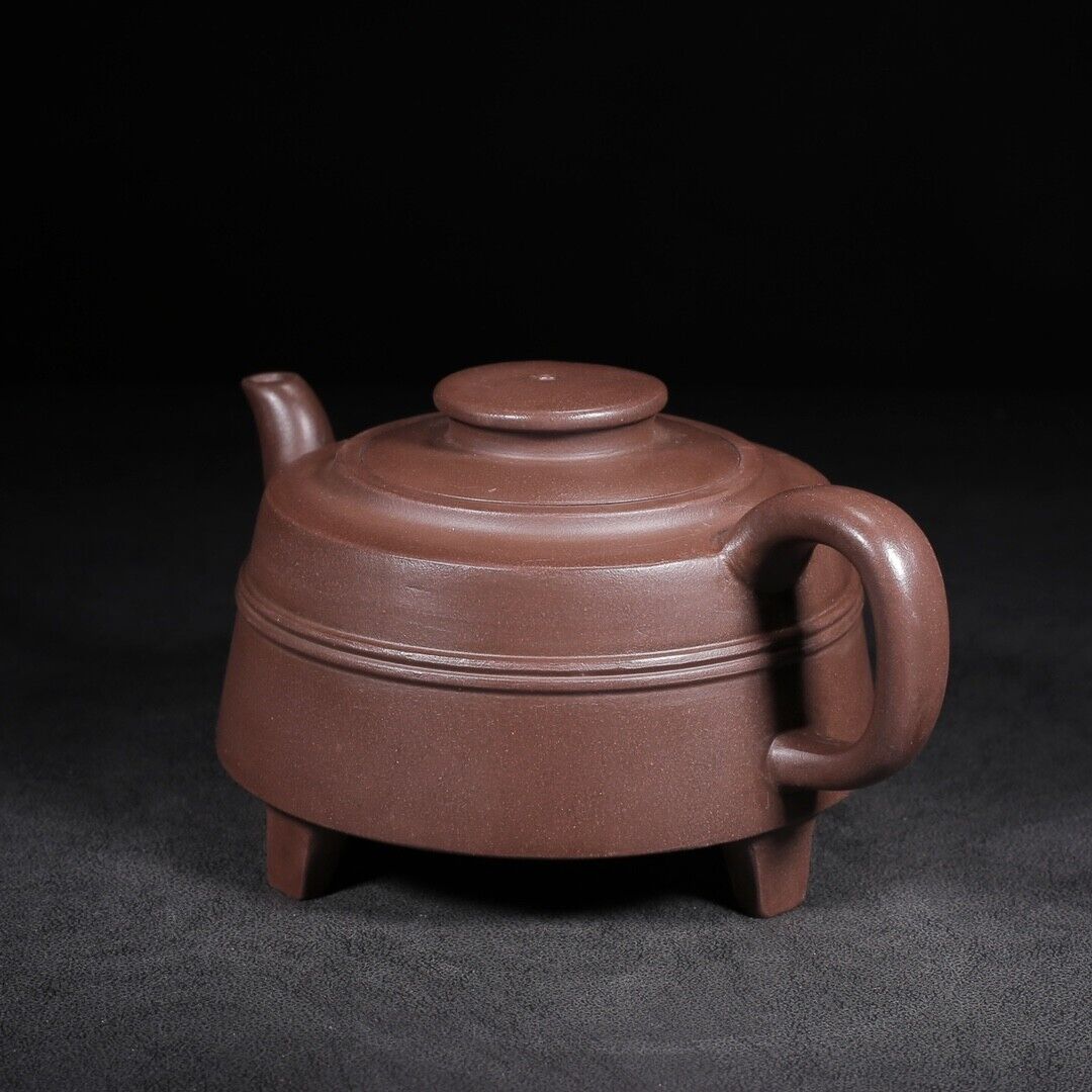 Chinese Yixing Zisha Clay Handmade Exquisite Teapot（三角线圆 底款：徐汉棠）