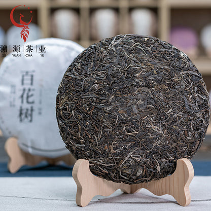 357g Yunnan Ancient Tree Pu'er Tea Yiwu Baihua Tree Pu'er Raw Tea Cake