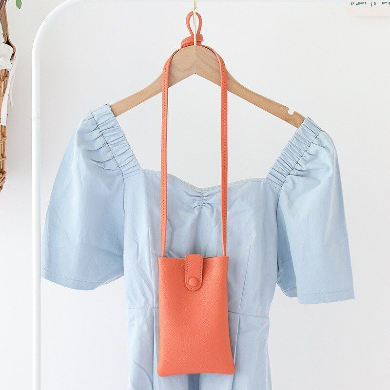 Handbag Soft Synthetic Leather Shoulder Bag Crossbody Purse Small Flap Pouch 1PC