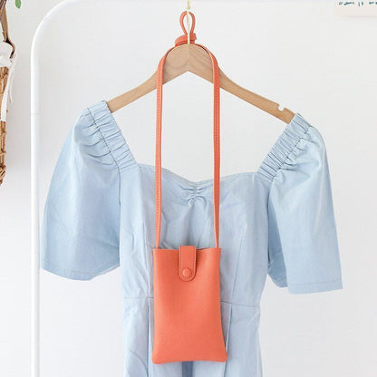 Handbag Soft Synthetic Leather Shoulder Bag Crossbody Purse Small Flap Pouch 1PC