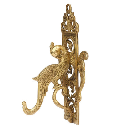 Brass Parrot Wall Bracket Decorative Wall Hook for Hanging Lamps Home Decor