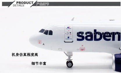 1:200 InFlight Sabena AIRBUS A319 Passenger Airplane Diecast Aircraft Model