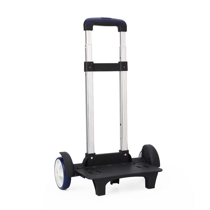 Children 2/6 Wheels Rod Bracket Roll Cart Kid Backpack School Bag Luggage bag