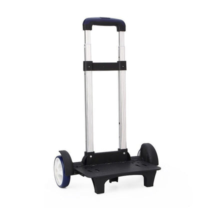 Children 2/6 Wheels Rod Bracket Roll Cart Kid Backpack School Bag Luggage bag