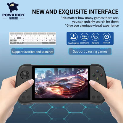 Powkiddy X55 64GB -256GB SD : Retro Handheld Game Console 5.5 inch Screen