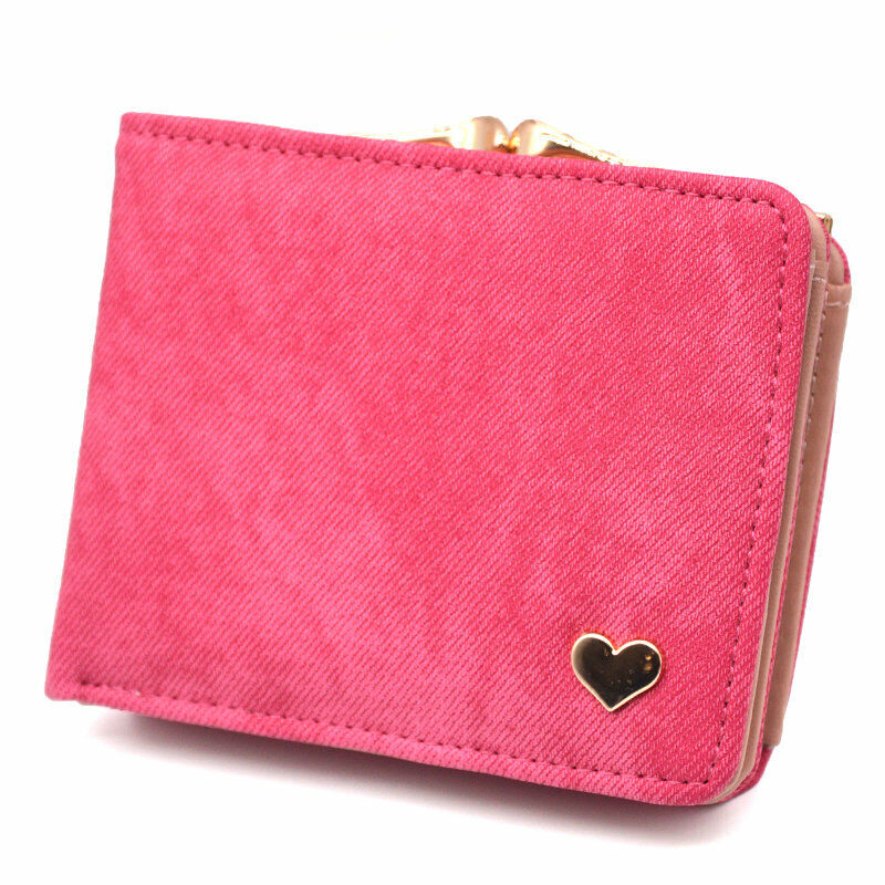 Women's Wallet Coin Purse Handbags Female Wallets Mini Lady Card Clamps Leather