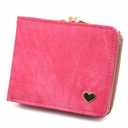 Women's Wallet Coin Purse Handbags Female Wallets Mini Lady Card Clamps Leather