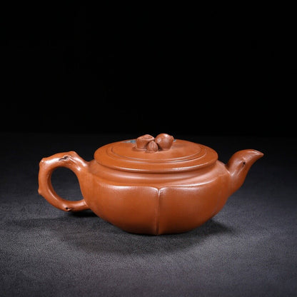 Chinese Yixing Zisha Clay Handmade Exquisite Teapot（Shoutao 汪寅仙）