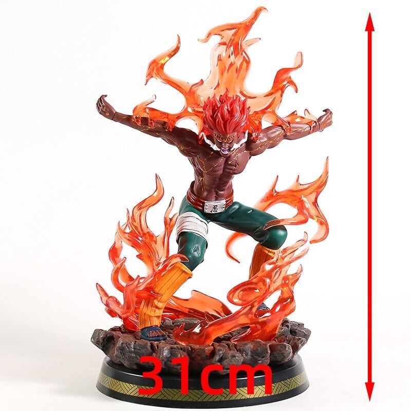 Anime Naruto Shippuden Might Guy Eight Gates PVC Action Figure Model Toy Statue