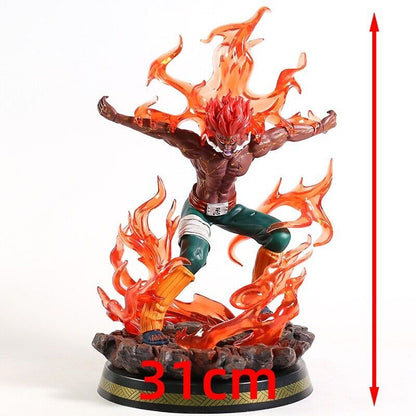 Anime Naruto Shippuden Might Guy Eight Gates PVC Action Figure Model Toy Statue