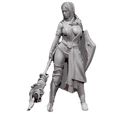 1/24 resin figure model Battle goddess 3D printing unassembled unpainted