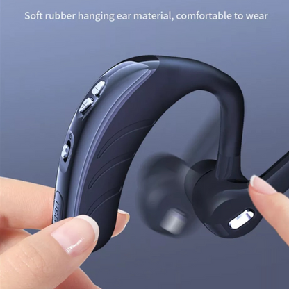 Wireless Bluetooth 5.0 Earpiece Noise Cancelling Headset Driving Trucker Earbuds