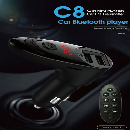 Wireless Bluetooth Car AUX Stereo Audio Receiver FM Adapter With Remote Control